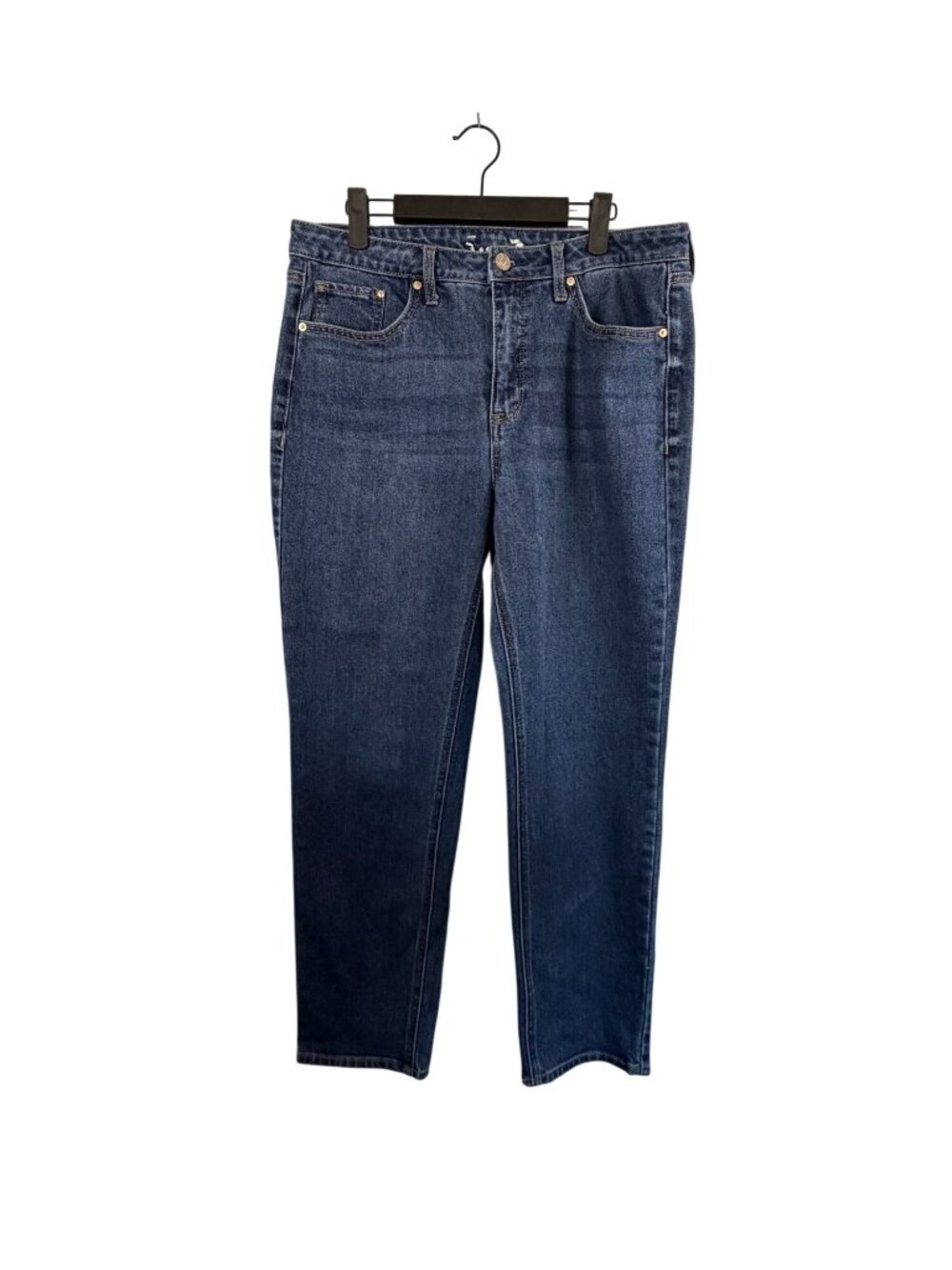 Seven7 Womens Medium Wash Denim Jeans Size 10 Straight Leg Mid-Rise